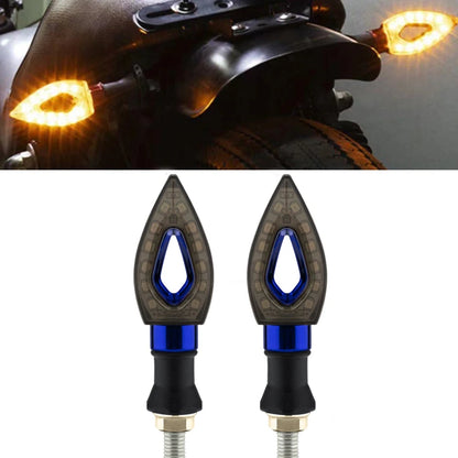 汎用12V LEDブレードウインカー – アンバーSMDインジケーター、10mmステム、2個セット