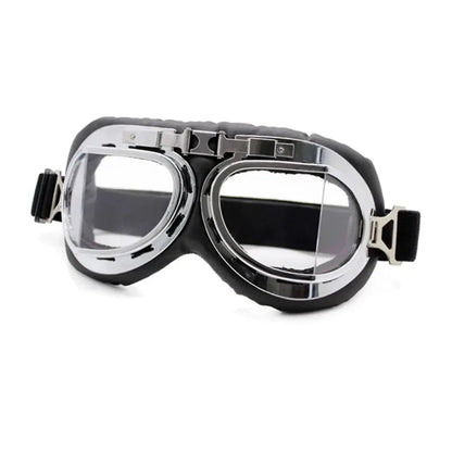 Vintage Pilot Goggles for Motorcycle – Windproof Retro Riding Glasses