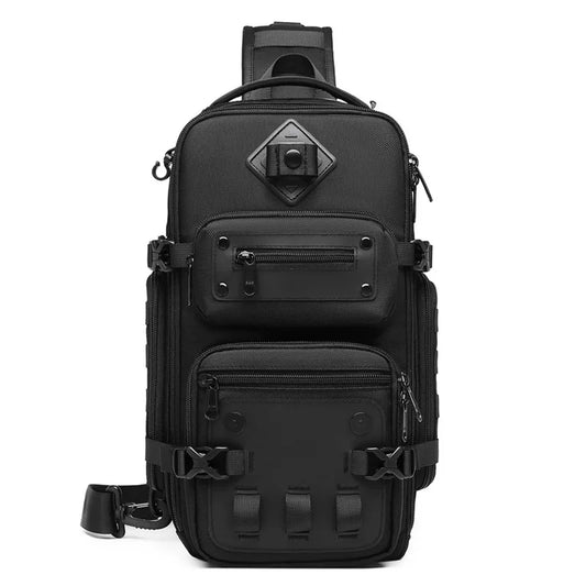 Tactical Chest & Crossbody Bag — Waterproof, USB Charging, 5 Colors