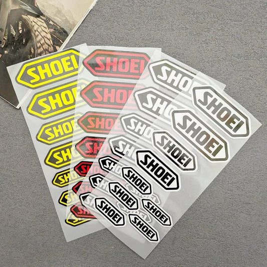 Reflective Motorcycle Helmet Sticker Set – Waterproof PVC Decal