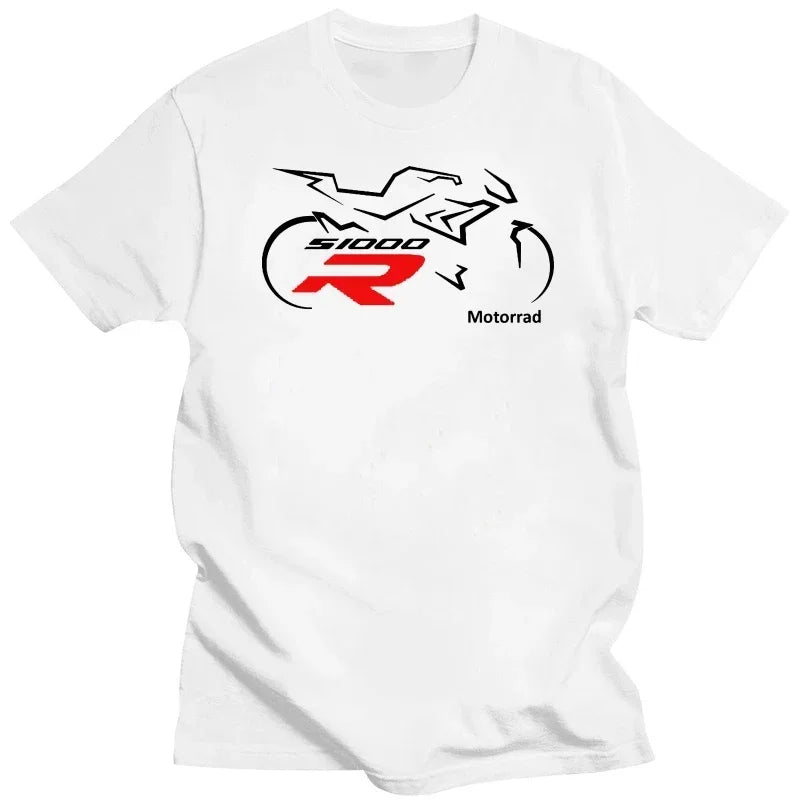 Motorcycle Graphic T-Shirt for Men – 100% Cotton Moto Tee