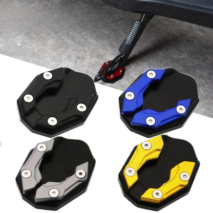 Motorcycle Kickstand Extension Pad – Aluminum Anti-Sink Side Stand