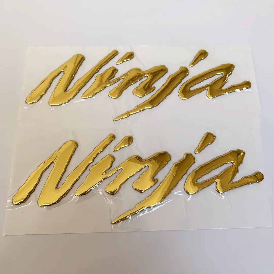 3D Motorcycle Emblem Badge Decal – Tank & Wheel Sticker