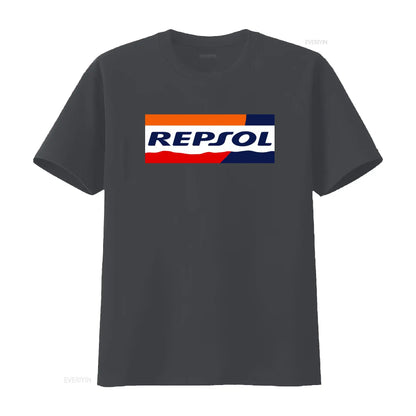 Racing Livery Graphic Print Cotton T-Shirt – Unisex Moto Fan Tee