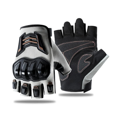 Gants d’été demi-doigts pour moto — Respirants | Résistants aux chutes | Unisexes | M–XL | 3 couleurs