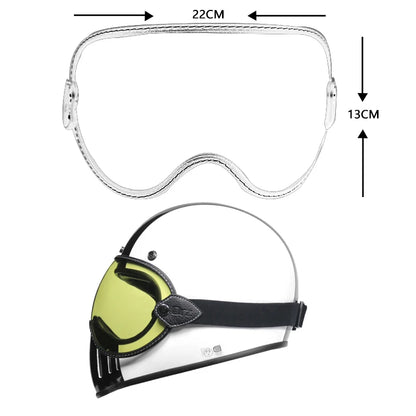 Retro Motorcycle Helmet Goggles – Bubble Lens All-Season