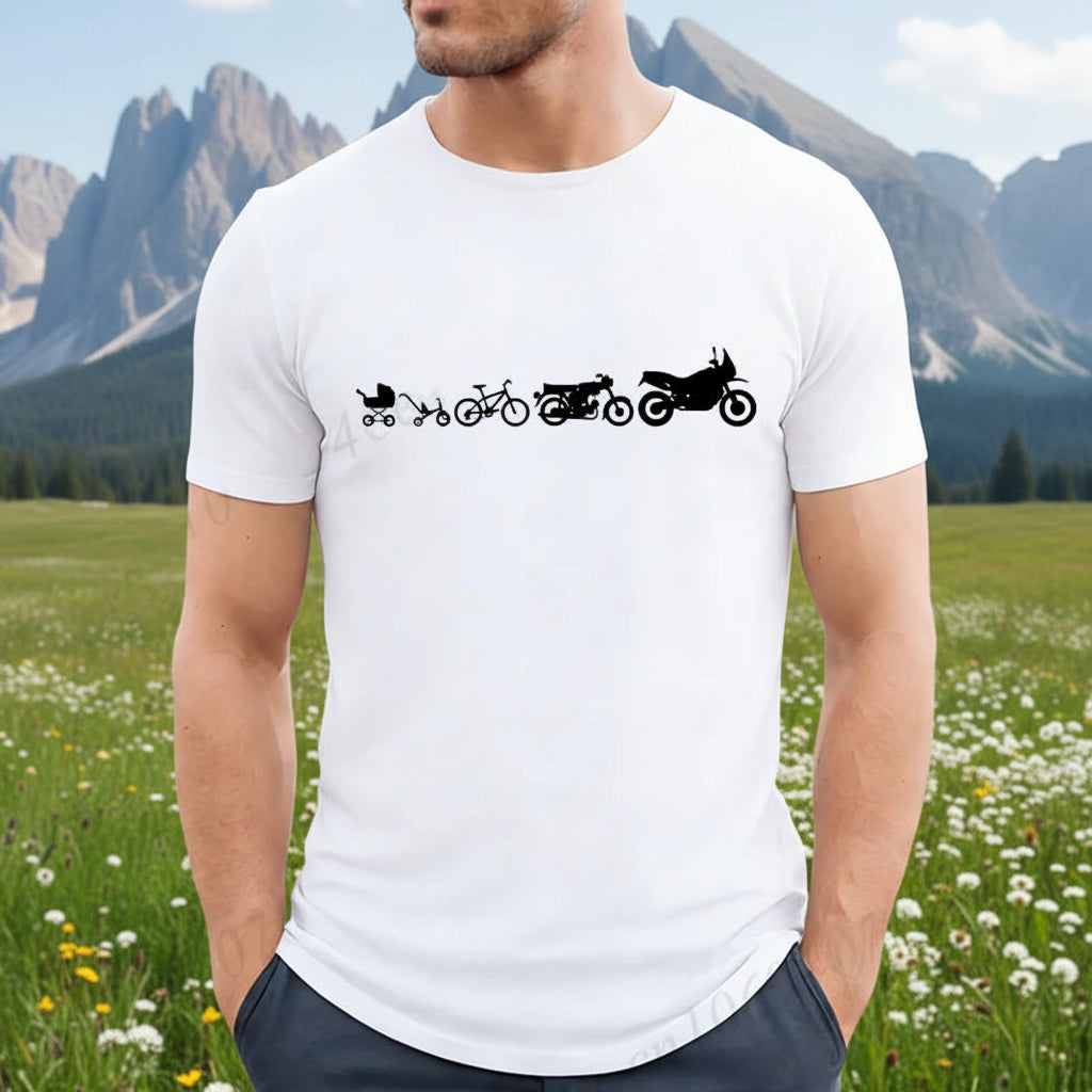 Motorcycle Motocross Graphic T-Shirt – Retro Short Sleeve Tee