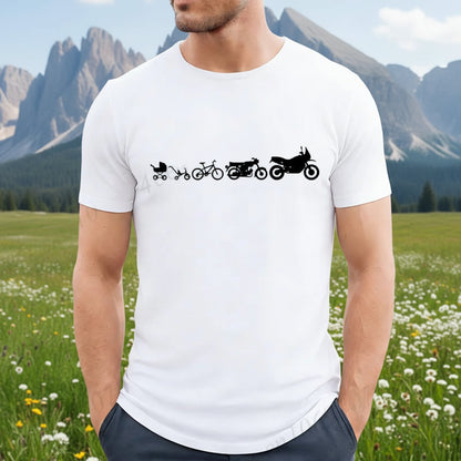 Motorcycle Motocross Graphic T-Shirt – Retro Short Sleeve Tee