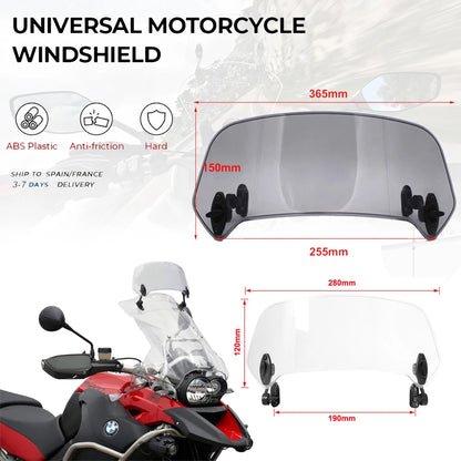 Universelle Motorrad-Windschutzscheibenverlängerung – Spoiler-Windabweiser zum Anklemmen