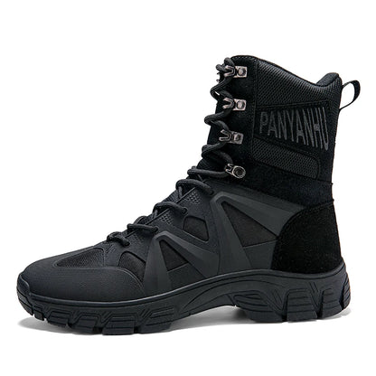 Men's High-Top Off-Road Motorcycle Boots – Windproof Riding & Hiking