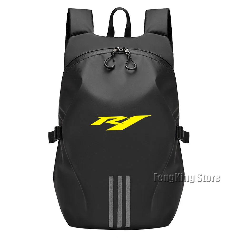 Motorcycle Helmet Backpack – Waterproof Large Capacity Rider Travel Bag