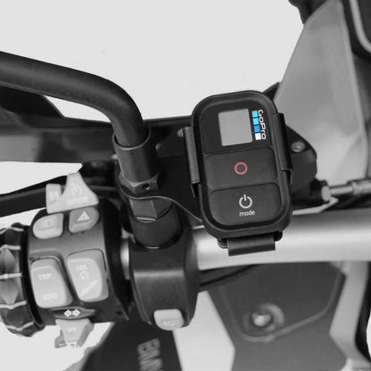 ขายึดด้านหน้าสำหรับรีโมตกล้องแอ็กชัน — อะลูมิเนียม CNC | สำหรับมอเตอร์ไซค์แอดเวนเจอร์และ GS | 2 สไตล์