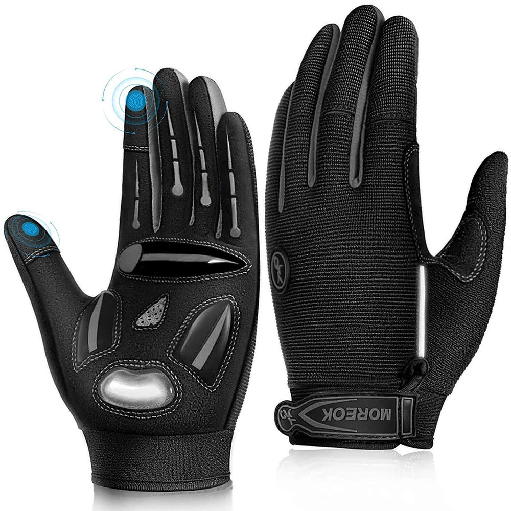 Motocross Racing Gloves – Breathable Non-Slip Touch Screen MTB Cycling Gloves
