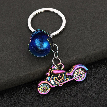 Mini Scooter Keychain – Vintage 3D Metal Moped Key Ring