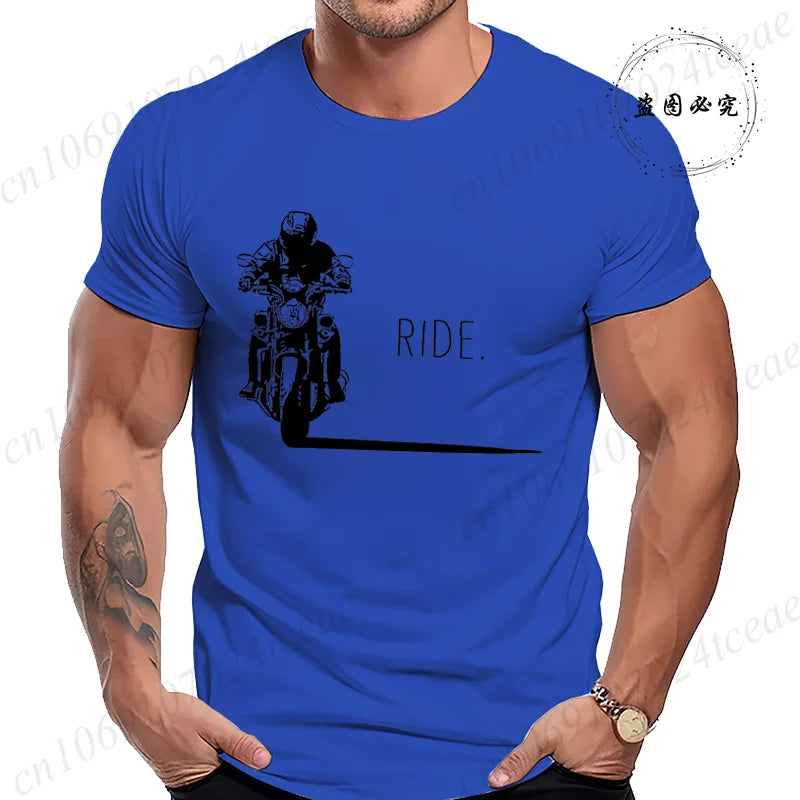 Men's Motorcycle Graphic T-Shirt | Minimalist RIDE. Biker Tee