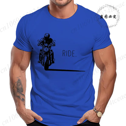 Men's Motorcycle Graphic T-Shirt | Minimalist RIDE. Biker Tee