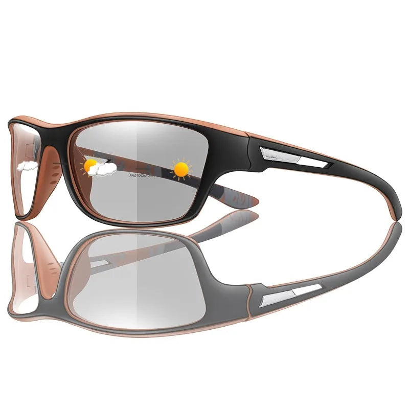 Photochromic Sport Sunglasses – UV400 Auto-Darkening Riding Eyewear