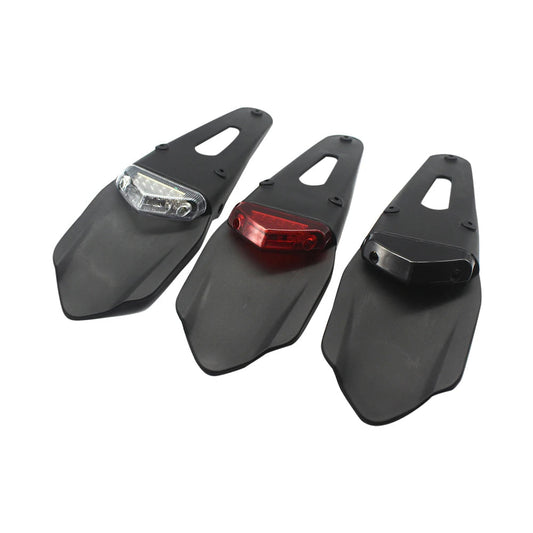 Universal 12V LED Taillight Brake Lamp with Rear Fender & License Plate Bracket
