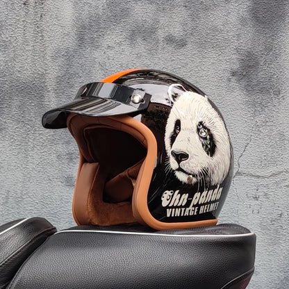 Retro 3/4 Open Face Motorcycle Helmet – DOT Certified | Unisex