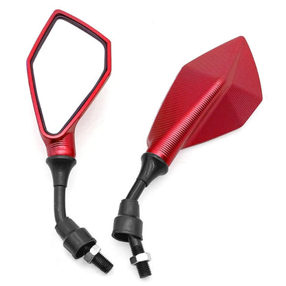 Retrovisores universais para motocicleta, grande angular, ajustáveis – 2 peças