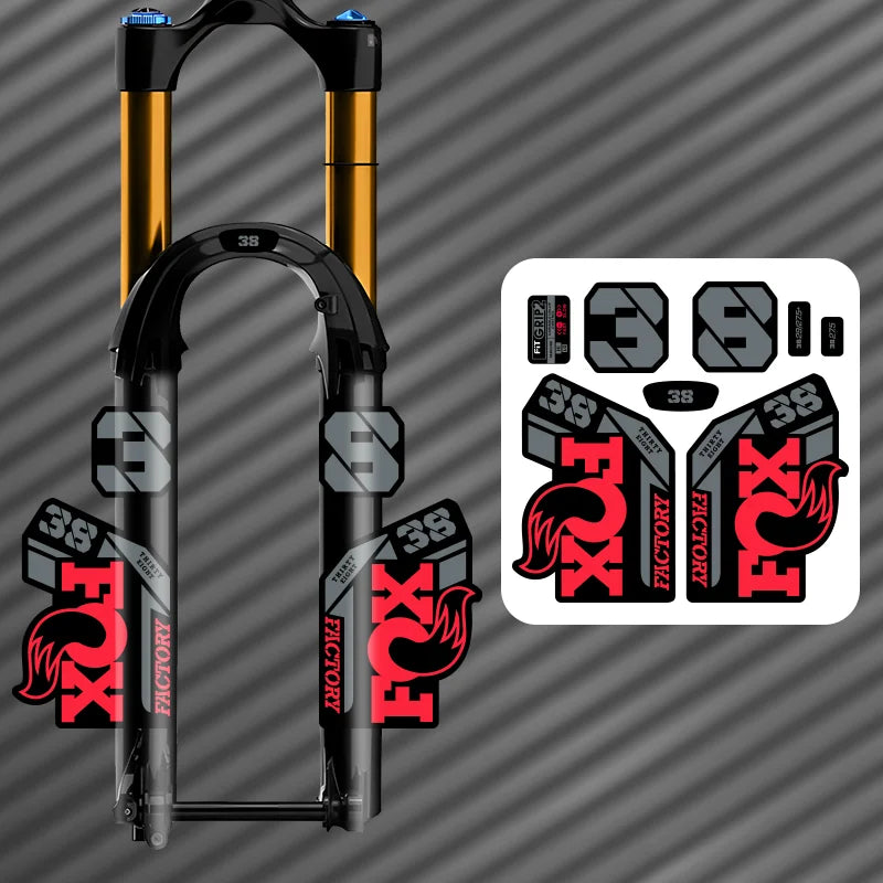 MTB 포크 보호 데칼 – 방수 PVC 스티커 필름 27.5"/29"
