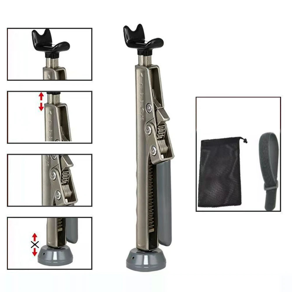 携帯型ステンレス製オートバイリフトキット チェーン清掃用ラチェットスタンド