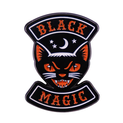 Vintage Motorcycle Club Brooch Pin — Heavy Metal Badge
