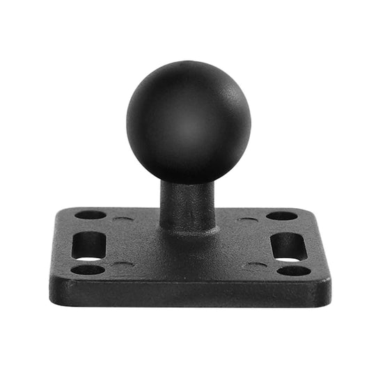 1-Inch 25mm Ball Mount Base – CNC Aluminum Square Plate Universal Double Socket Arm Compatible