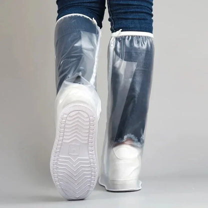 High-Tube Waterproof Rain Shoe Covers – Non-Slip PVC Overshoes Unisex