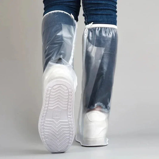 High-Tube Waterproof Rain Shoe Covers – Non-Slip PVC Overshoes Unisex