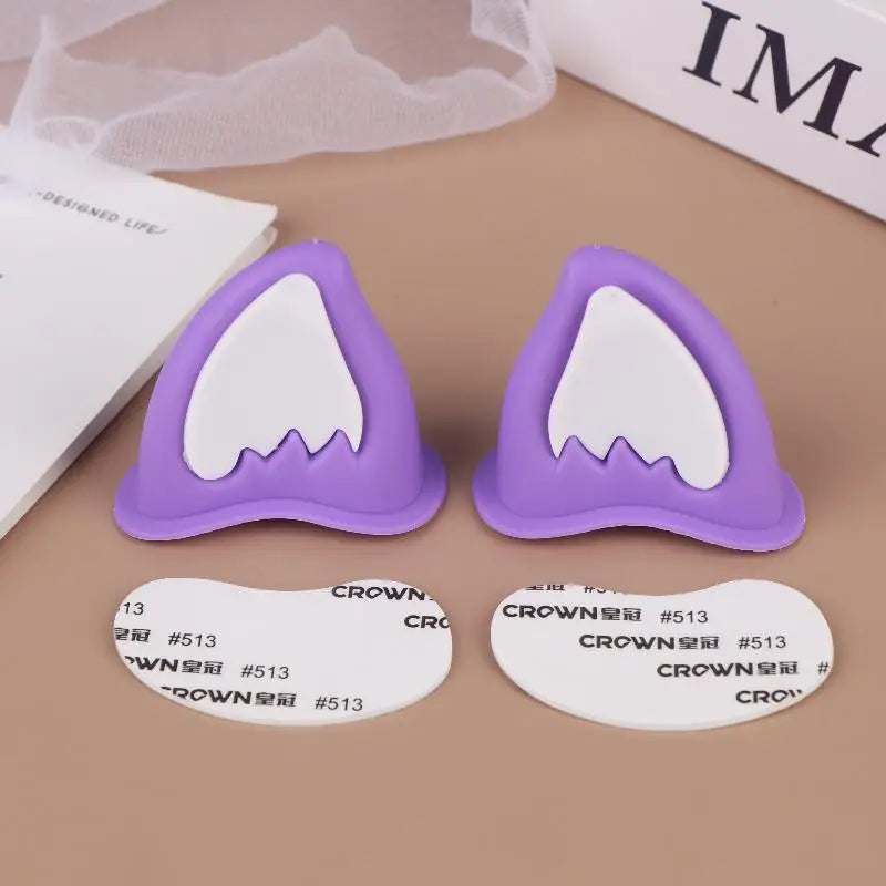 Adhesive Motorcycle Helmet Cat Ears