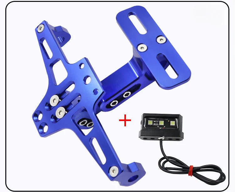 CNC Motorcycle Tail Tidy License Plate Holder with LED Light