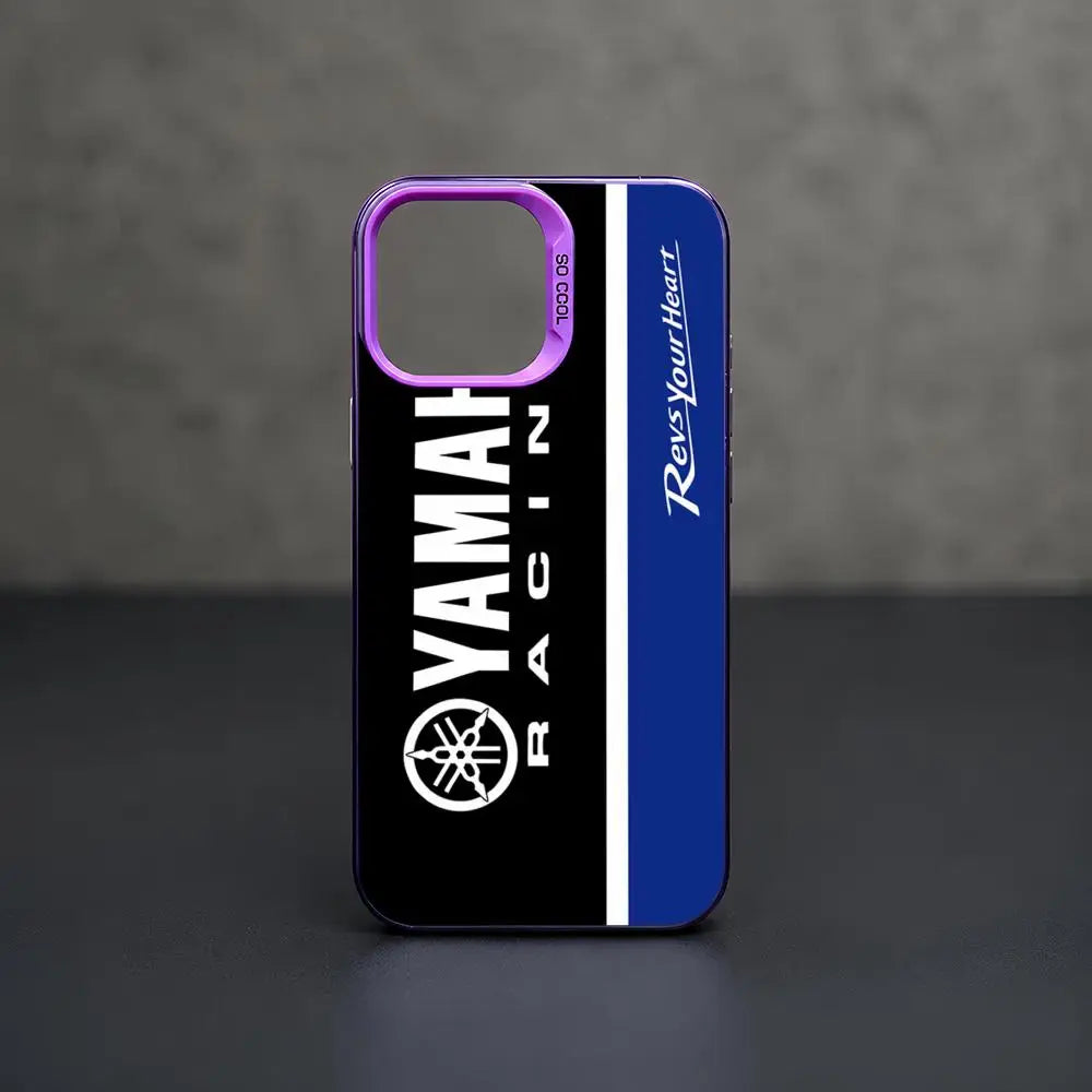 Motorcycle Graphic iPhone Case – Shockproof PC + TPU Cover