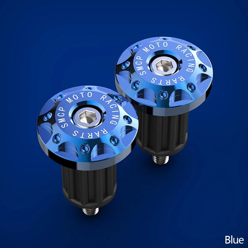 Tappi terminali CNC in alluminio per manubrio – Coppia universale di contrappesi da 22 mm