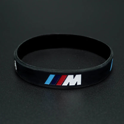 M Power Silicone Rubber Wristband – Flexible Sports Bracelet