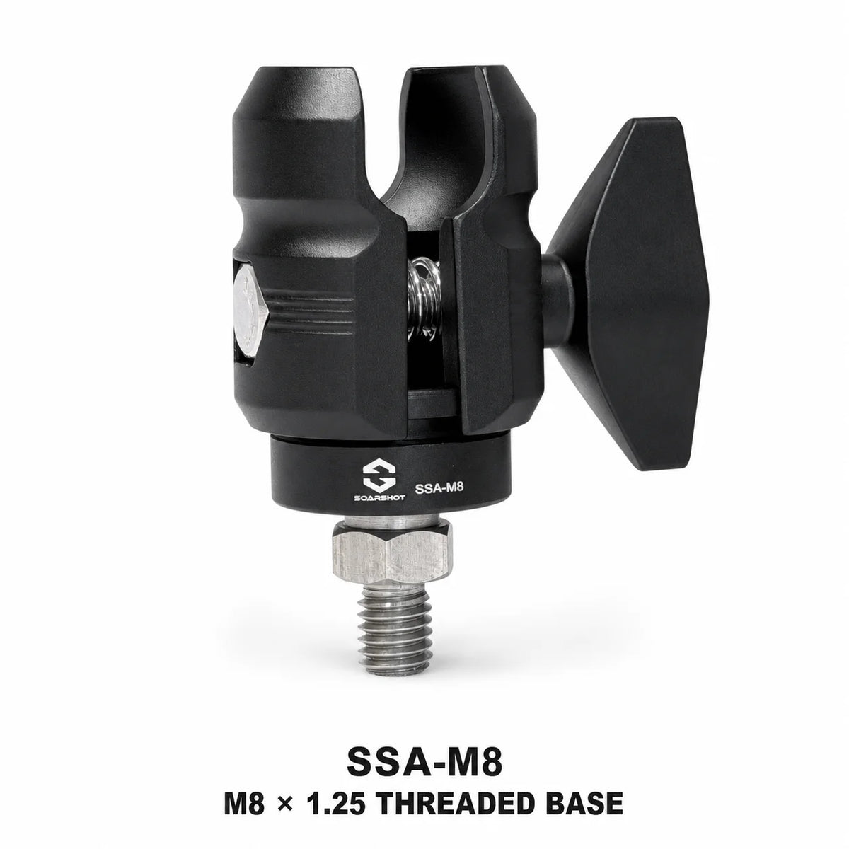 1-Inch Ball Handlebar Clamp Mount with Single Socket Arm