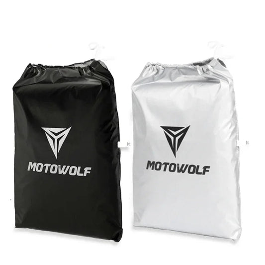 Funda impermeable Oxford para motocicleta, universal para todo tipo de clima, anti-UV y con orificios para candado