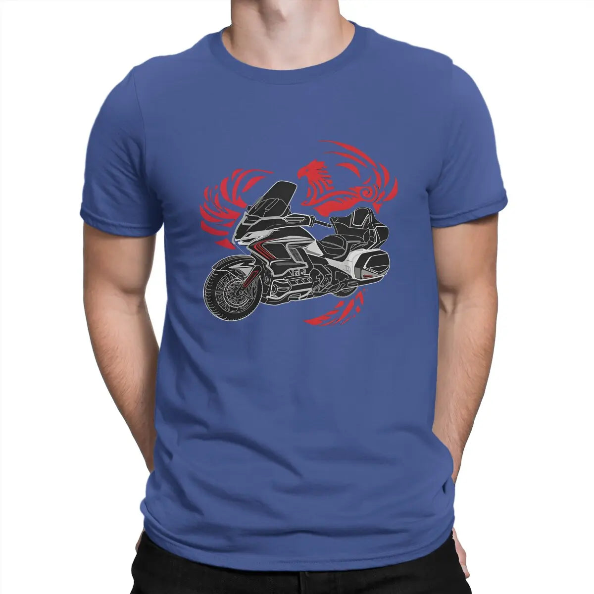 Goldwing Legend Motorcycle Graphic T-Shirt — Men's Cotton Tee