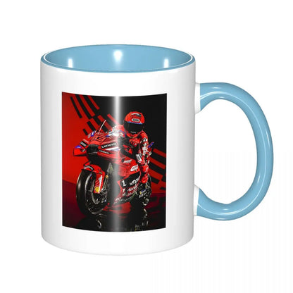 Mug à café de course moto – Tasse en céramique, cadeau pour motards
