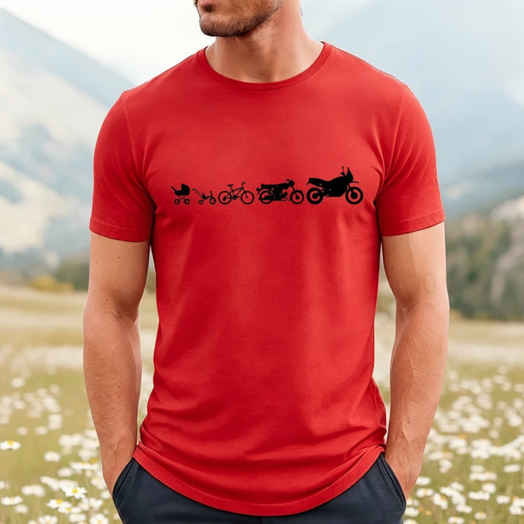Motorcycle Motocross Graphic T-Shirt – Retro Short Sleeve Tee