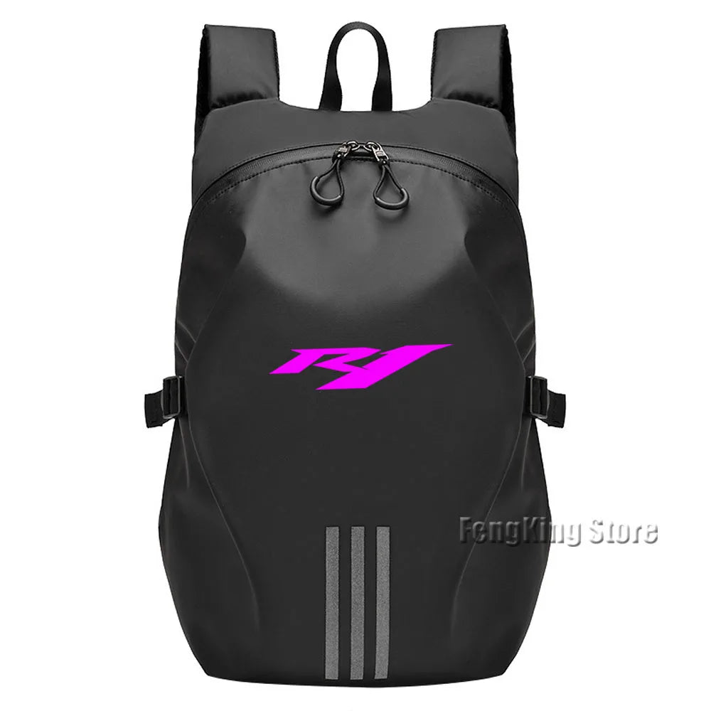 Motorcycle Helmet Backpack – Waterproof Large Capacity Rider Travel Bag