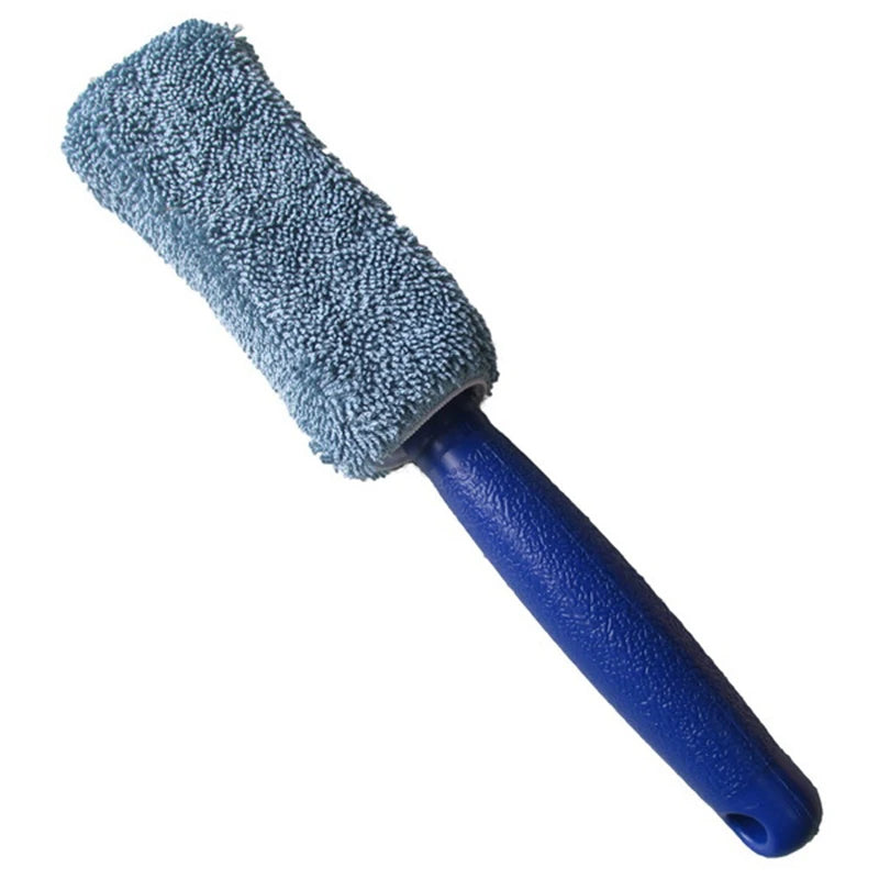 Microfiber Wheel Detailing Brush – Long Handle Car & Motorcycle Rim Cleaner