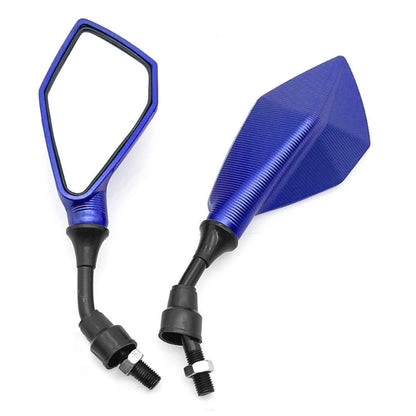 Retrovisores universais para motocicleta, grande angular, ajustáveis – 2 peças