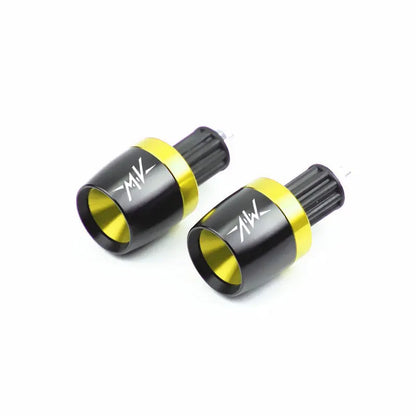 Motorcycle Handlebar End Caps – Anodized Aluminum Pair