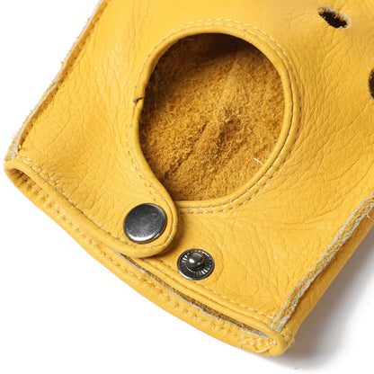 Fingerless Leather Motorcycle Gloves – Half Finger Riding Gloves