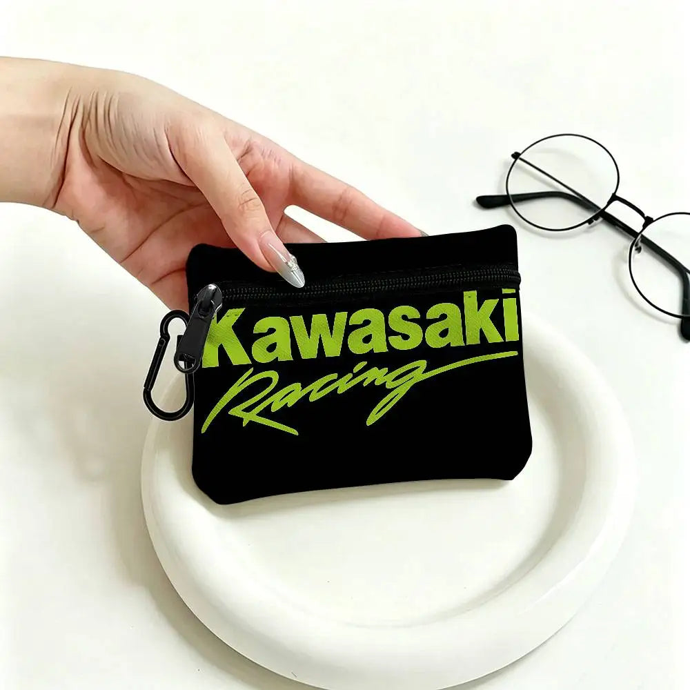 Motorcycle Mini Oxford Coin Purse – Zipper Pouch for Keys, Cards & Coins