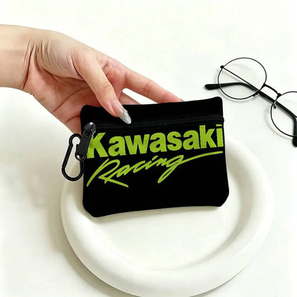 Motorcycle Mini Oxford Coin Purse – Zipper Pouch for Keys, Cards & Coins