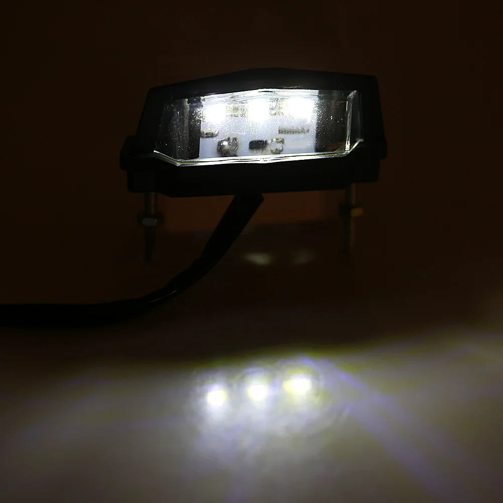 12V LED Motorcycle License Plate Tail Light – Universal Fit