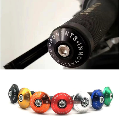CNC Aluminum Handlebar End Caps – Wide Profile 16-18mm Universal