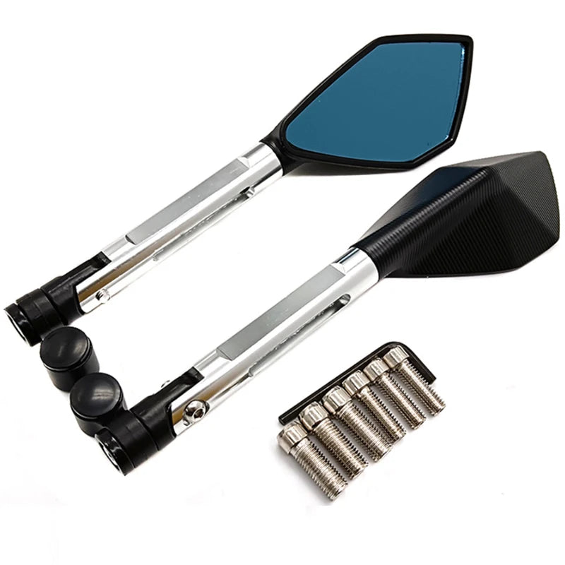 CNC Aluminum Motorcycle Rearview Mirrors – 8mm & 10mm Universal Fit